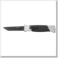 AKC BK FINGER 22CM TANTO 鋁柄黑刃-彈簧刀