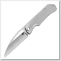 Bestech MINI TAIPAN 玻璃噴砂鈦柄 Frame Lock 折刀 -MagnaCut鋼(Satin處理)