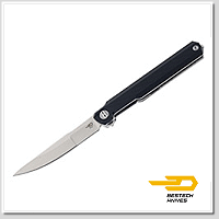 Bestech DUOZ 黑色G10柄 Liner Lock折刀 -14C28N鋼(Satin 處理)-系列