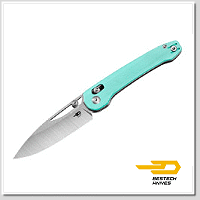Bestech COBBER tiffany藍G10柄Crossbar Lock折刀/14C28N鋼(Two-Tone處理)系列