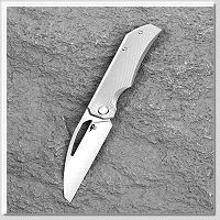 Bestech TAIPAN 玻璃噴砂鈦柄 Frame Lock 折刀 -Magnacut鋼(緞面處理)