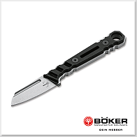 BOKER PLUS YLVI Midgards Messer設計 EDC項鍊刀/頸刀 一體石洗D2鋼 G10貼片握柄 Kydex鞘 -直刀