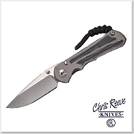 Chris Reeve Small Inkosi Inlay 玻璃噴砂鈦黑電木鑲嵌柄折刀 (MagnaCut／Drop Point 刃型)