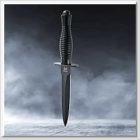 FOX Fairbairn-Sykes Fighting Knife 費爾貝恩–賽克斯戰鬥匕首 N690鋼 單面開鋒 鋁合金柄 手工皮鞘 -直刀