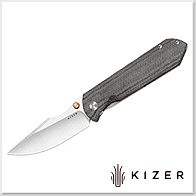 Kizer HARPOON FOLD 鈦+UltreX電木柄Frame Lock折刀 - Elmax鋼(Satin處理)