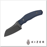 Kizer Bulldog Fix一體藍G10柄直刀/14C28N 鋼附K鞘