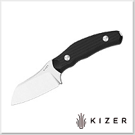 Kizer Bulldog Fix一體黑G10柄直刀/14C28N 鋼附K鞘
