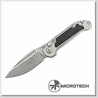 Microtech L.U.D.T.® S/E Gen III 原色鋁柄側彈刀- M390MK鋼 (末日石洗)