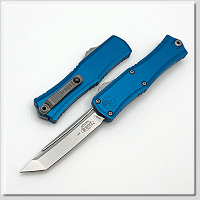 MICROTECH HERA II MINI T/E SW BL/M390MK鋼 .鋁合金柄材 -彈簧刀 (不二價)