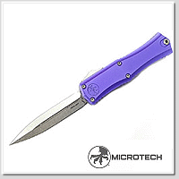 Microtech Hera II Mini Purple D/E 紅酒色鋁柄OTF彈簧刀- Bohler M390MK鋼 (石洗處理)