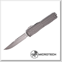 Microtech Ultratech EX ZBP 原色鋁柄Interceptor刃彈簧刀 - Bohler M390MK鋼(末日石洗處理)/簽名版