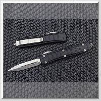 MICROTECH 簽名版 Ultratech D/E Satin / 緞面刃 OTF(單面開鋒)-彈簧刀(不二價)