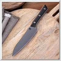 MICROTECH Utility Knife 多用途廚刀(萬用廚刀) 石洗M390MK鋼 黑莓G10柄 -廚刀 (不二價)