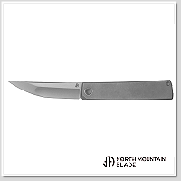 北山物志 KAIKEN 劍 FLAT TI TANTO /M390鋼 鈦合金手柄 -折刀
