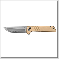 北山物志 NORTH MOUNTAIN BLADE CHOP 2【斬】Tanto SLD-MAGIC鋼 斜紋銅鋁合金柄 -折刀