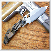 北山物志 NORTH MOUNTAIN BLADE BBNM Tanto Champagne Dwyer Design / 日本SLD三枚鋼 香檳色格子鈦合金柄 -折刀