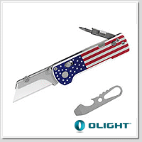 Olight / Oknife Otacle U1 Pro Stars & Stripes 星條旗G10柄小刀 - SK5刀片 / 刀片更換工具