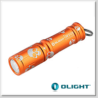 OLIGHT i3E EOS 90流明 經典鑰匙扣燈 -橘色骷髏