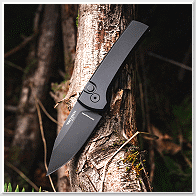 PROTECH +Ramon Chavez 聯名刀款 Scapegoat - RCS1103 -SWAT黑鋁柄按鈕鎖彈簧刀 -MagnaMax鋼(黑色DLC處理)