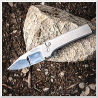 PROTECH 2026 SCAPEGOAT COMPACT 001 /CPM-154CM鋼 .鏡面拋光 .不鏽鋼柄 -彈簧刀