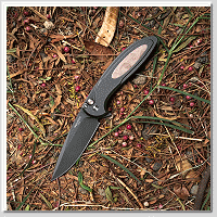 【限量】PROTECH Cambria 2 Flipper 按鈕鎖快開折刀 CPM-MagnaCut鋼 DLC塗層 鋁合金柄 鑲嵌楓木瘤 馬賽克按鈕 -折刀