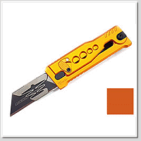 REATE EXO-U - Gravity 橘色鋁柄重力美工刀 - 不銹鋼