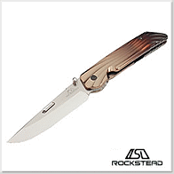 花田洋 HIGO II 肥後II代 亮面古銅色鈦柄銀刃折刀 - ZDP189鋼【限量發行】