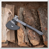 SOG Tactical Bushcraft Hatchet 14吋 戰術叢林斧 野營斧 黑色Micarta手柄 -斧頭