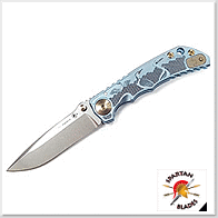 斯巴達SPARTAN Sea Raven Edition 日本鸕鶿圖騰鈦柄 Frame Lock 折刀 -CPM MagnaCut鋼(石洗處理)