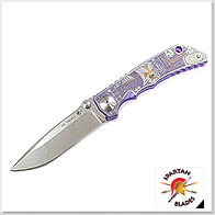斯巴達SPARTAN Templar Edition 聖殿騎士圖騰鈦柄 Frame Lock 折刀 -CPM MagnaCut鋼(石洗處理)