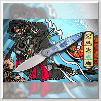 Spartan-Ronin PANDIA折刀 FIVE RINGS Water Edition / 五輪書系列【水之卷】MagnaCut鋼 鈦合金手柄 Flipper -折刀