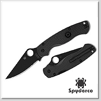 Spyderco Para Military® 2 Lightweight 黑色FRN柄 Compressio Lock折刀/BD1N鋼黑平刃DLC