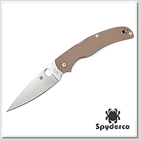 Spyderco Native Chief™ 深棕G10柄 Back Lock 折刀 -CPM® 15V®鋼 (石洗處理)【Sprint Run首批限量】