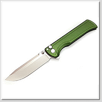 Squid Industrie Surf 軍綠鋁柄按鈕鎖折刀- CPM-S35VN鋼(Satin 處理)