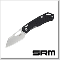 SRM Cub 261M-GB黑G10柄軸鎖折刀/154CM鋼