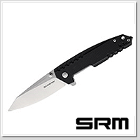 SRM Knives 9031 黑色G10柄 Liner Lock折刀 -12C27鋼(Satin處理)
