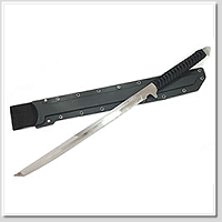 黑田武士 -高人功夫刀 -未開鋒- (長銀-附鞘/背帶)