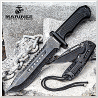 UNITED CUTLERY USMC Brotherhood 美國海軍陸戰隊兄弟會兩件刀具組 -折刀 & 直刀