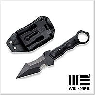 We Knife/Civivi Orthrus 黑色G10柄 直刀 ⇆ Karambit戰鬥刀 -Nitro-V鋼