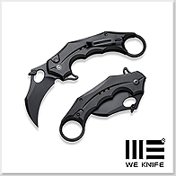 We Knife/Civivi Incisor II 黑鋁柄黑刃爪刀 - Nitro-V鋼(黑色處理)