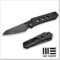 We Knife/Civivi Vision FG 黑電木柄 Superlock 折刀 - 大馬士革鋼