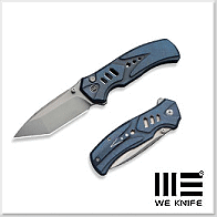 We Knife Zentron藍鈦柄Flipper折刀/M390鋼石洗