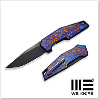 We Knife Tighe Down 鈦+鈦馬一體柄折刀/ CPM 20CV鋼黑石洗