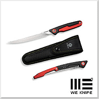 We Knife/Civivi Shawka黑紅鋁柄直刀14C28N鋼