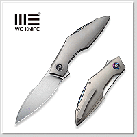 WE KNIFE KRAIT SNAKE GRAY TI /M390鋼 鈦合金鈦馬背脊柄材 -折刀